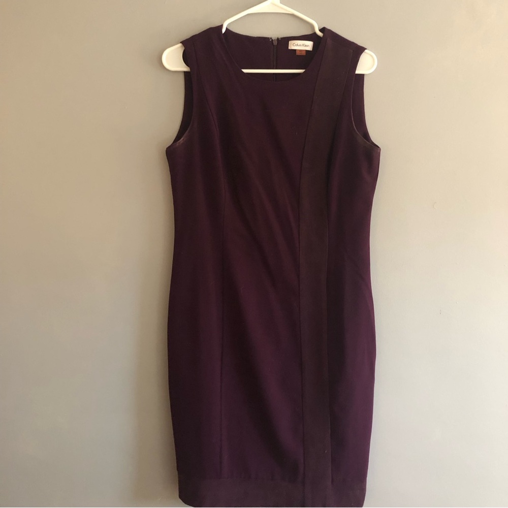 Calvin Klein Purple Sheath Dress